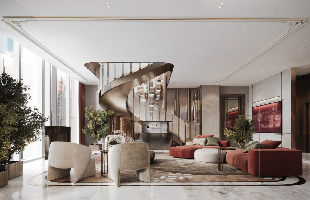 Burj Azizi Living room